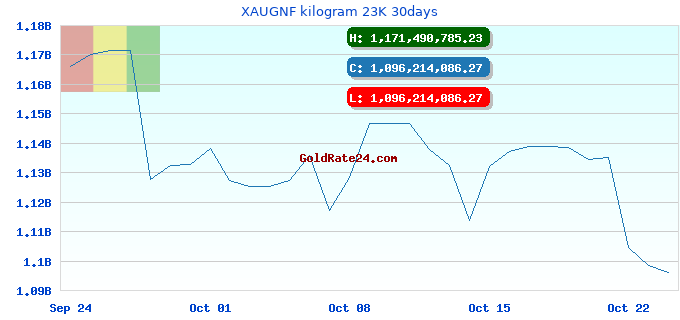 XAUGNF kilogram 23K 30days
