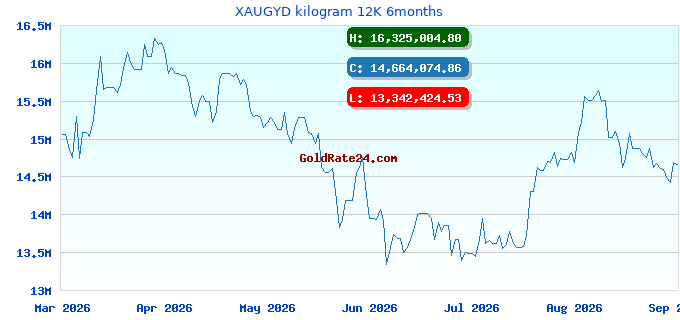 XAUGYD kilogram 12K 6months