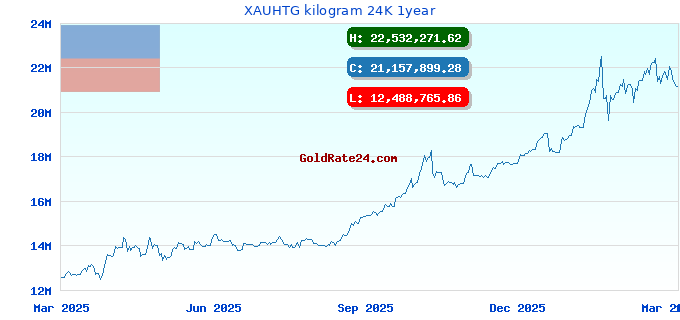 XAUHTG kilogram 24K 1year