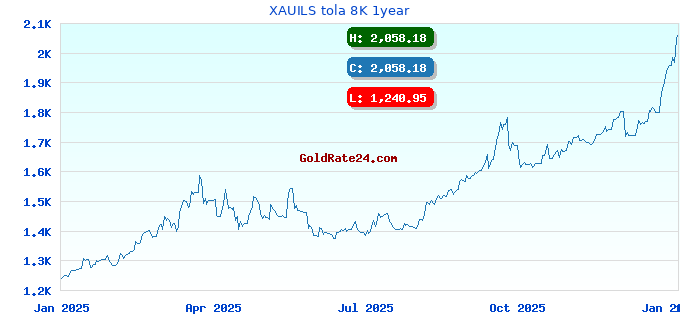 XAUILS tola 8K 1year