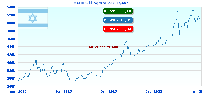 XAUILS kilogram 24K 1year