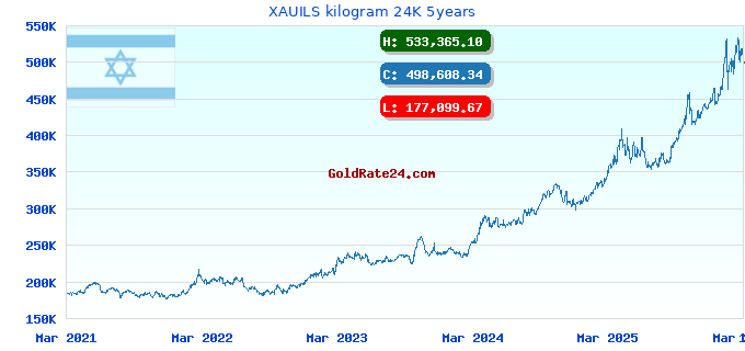 XAUILS kilogram 24K 5years
