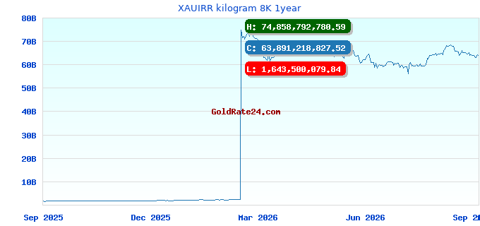 XAUIRR kilogram 8K 1year