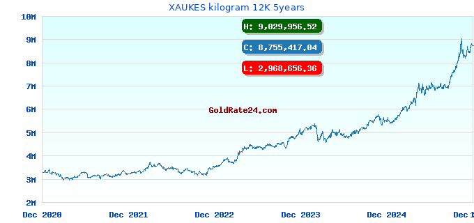 XAUKES kilogram 12K 5years