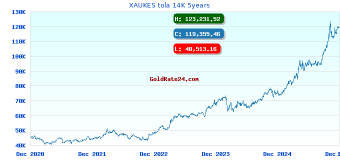 XAUKES tola 14K 5years