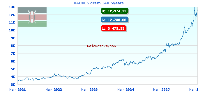 XAUKES gram 14K 5years