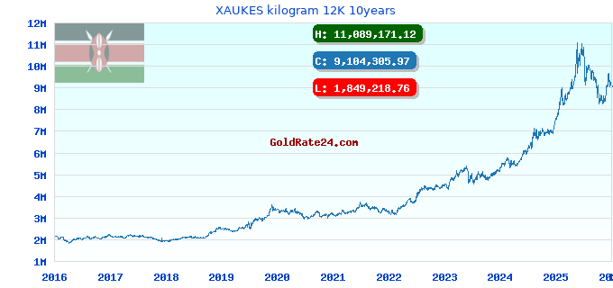 XAUKES kilogram 12K 10years