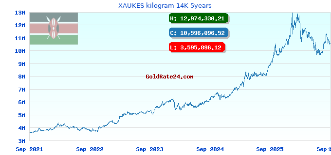 XAUKES kilogram 14K 5years