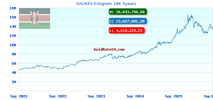 XAUKES kilogram 18K 5years
