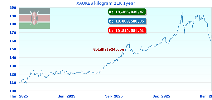 XAUKES kilogram 21K 1year
