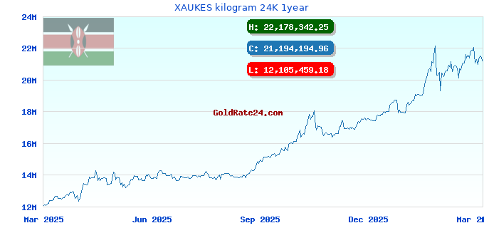 XAUKES kilogram 24K 1year