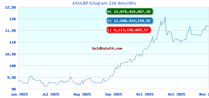 XAULBP kilogram 23K 6months