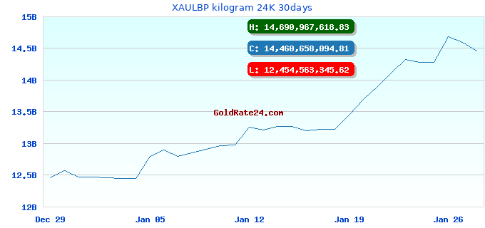 XAULBP kilogram 24K 30days
