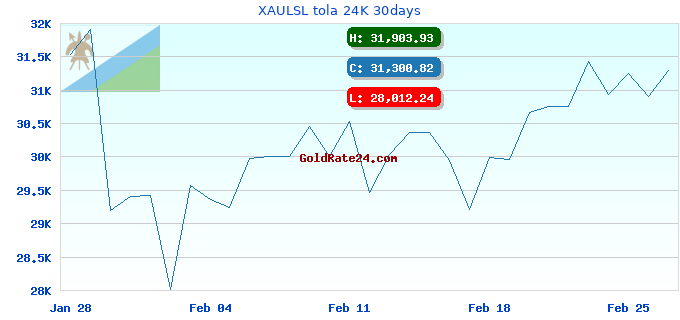 XAULSL tola 24K 30days