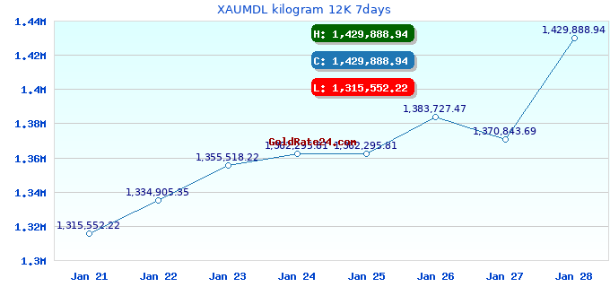 XAUMDL kilogram 12K 7days
