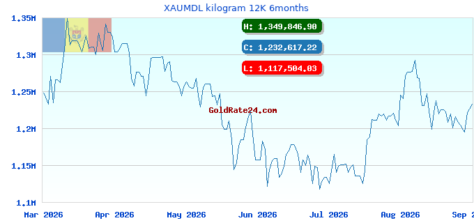 XAUMDL kilogram 12K 6months