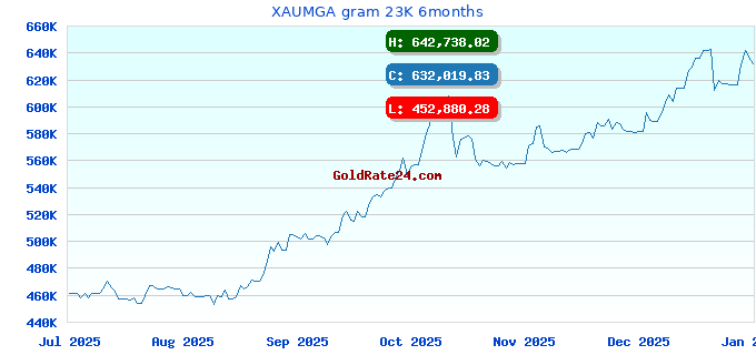 XAUMGA gram 23K 6months