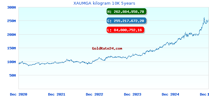 XAUMGA kilogram 10K 5years