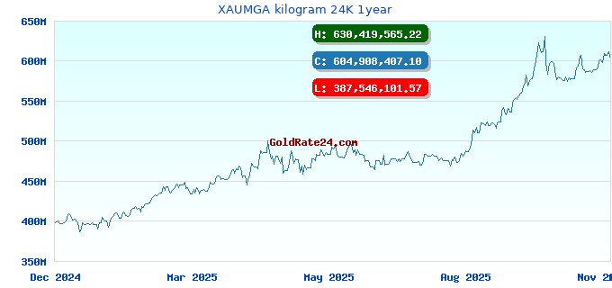 XAUMGA kilogram 24K 1year