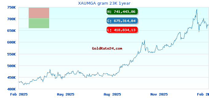 XAUMGA gram 23K 1year