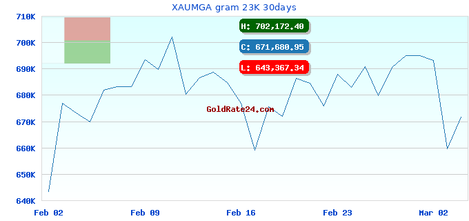 XAUMGA gram 23K 30days