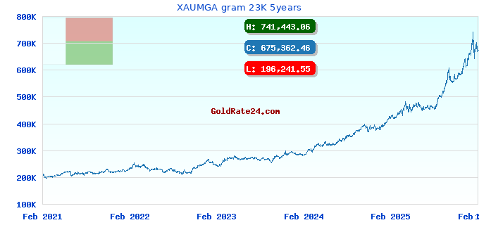 XAUMGA gram 23K 5years