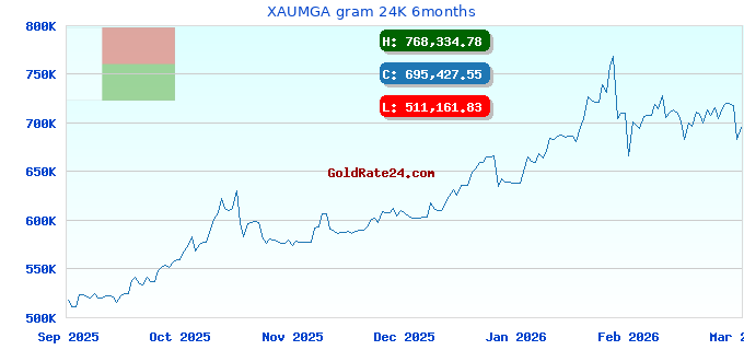 XAUMGA gram 24K 6months