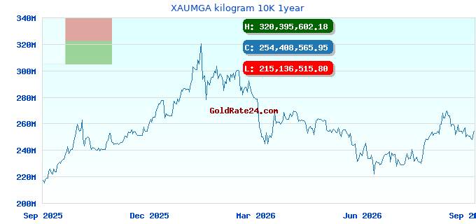 XAUMGA kilogram 10K 1year