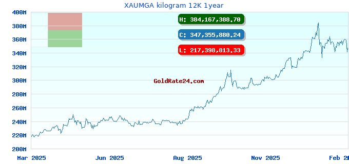 XAUMGA kilogram 12K 1year
