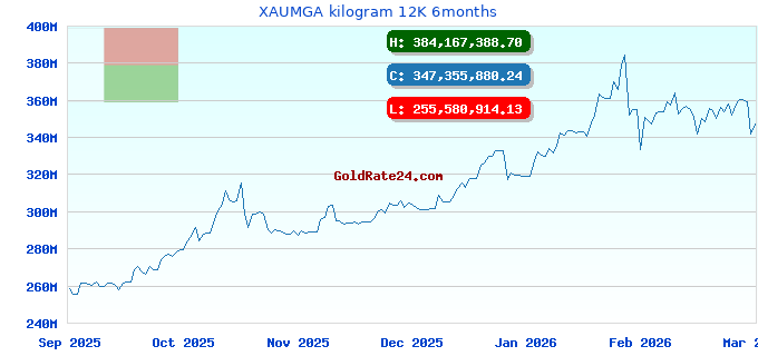 XAUMGA kilogram 12K 6months