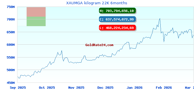XAUMGA kilogram 22K 6months
