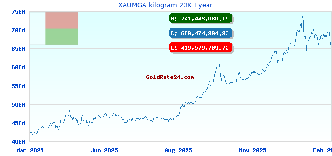 XAUMGA kilogram 23K 1year