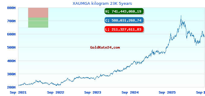 XAUMGA kilogram 23K 5years