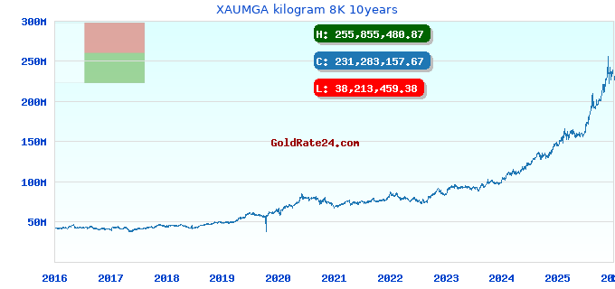 XAUMGA kilogram 8K 10years