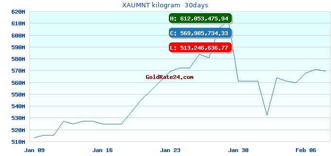 XAUMNT kilogram  30days