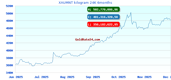 XAUMNT kilogram 24K 6months