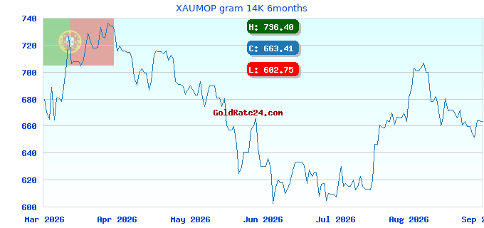 XAUMOP gram 14K 6months