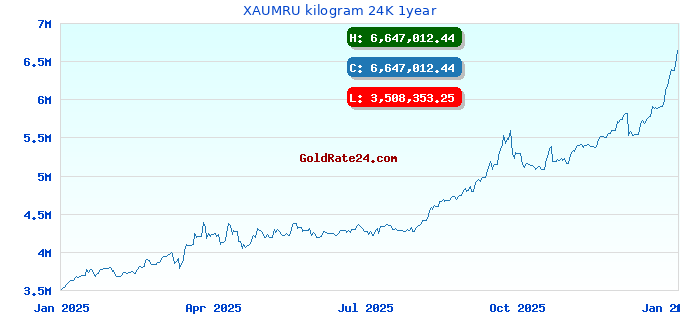 XAUMRU kilogram 24K 1year