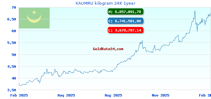 XAUMRU kilogram 24K 1year
