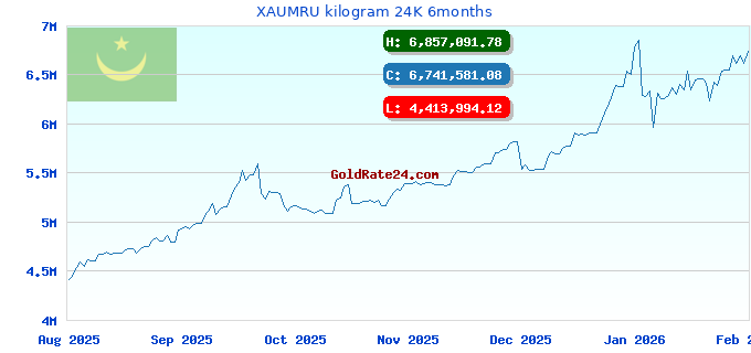 XAUMRU kilogram 24K 6months