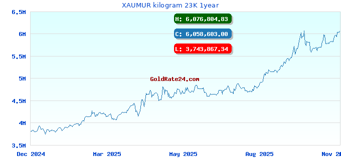 XAUMUR kilogram 23K 1year