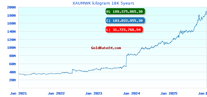 XAUMWK kilogram 18K 5years