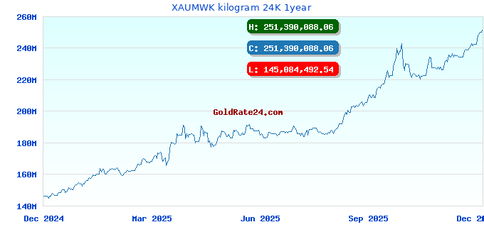 XAUMWK kilogram 24K 1year