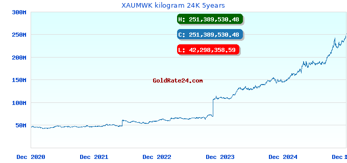 XAUMWK kilogram 24K 5years