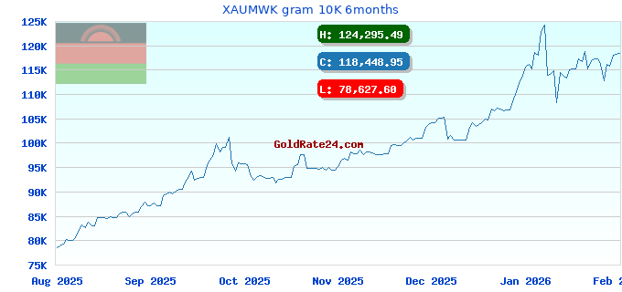 XAUMWK gram 10K 6months