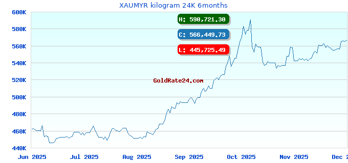 XAUMYR kilogram 24K 6months