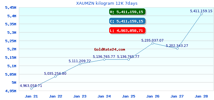 XAUMZN kilogram 12K 7days