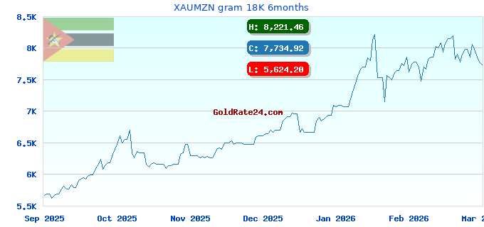 XAUMZN gram 18K 6months