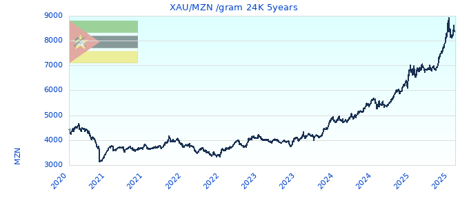 XAUMZN gram 24K 5years