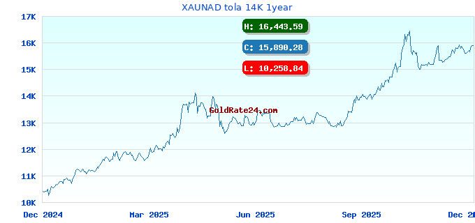 XAUNAD tola 14K 1year